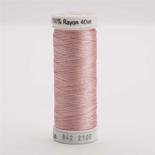 Sulky 40 wt 250 Yard Rayon Thread - 942-2100 - Past/Pink Var