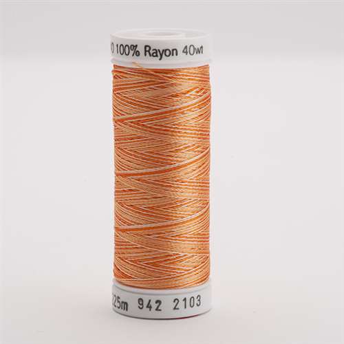 Sulky 40 wt 250 Yard Rayon Thread - 942-2103 - Oranges Var.