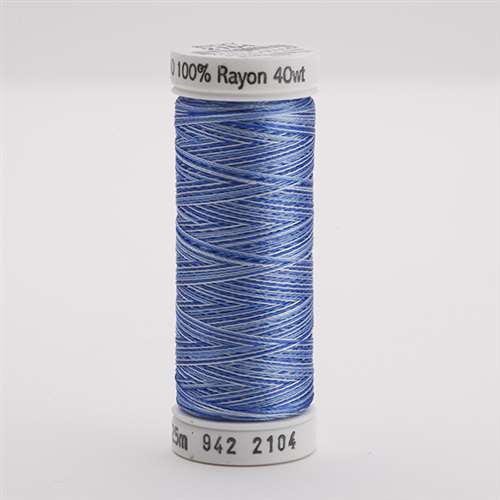 Sulky 40 wt 250 Yard Rayon Thread - 942-2104 - Past/Blue Var
