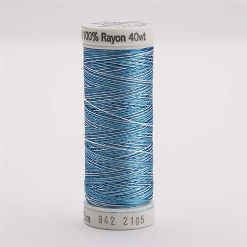Sulky 40 wt 250 Yard Rayon Thread - 942-2105 - Teal Blue Var