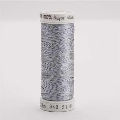 Sulky 40 wt 250 Yard Rayon Thread - 942-2108 - Silv/Gray Var