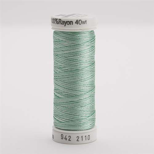 Sulky 40 wt 250 Yard Rayon Thread - 942-2110 - True Greens Var