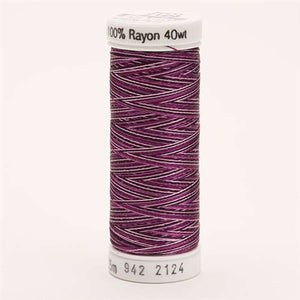 Sulky 40 wt 250 Yard Rayon Thread - 942-2124 - Purples Var