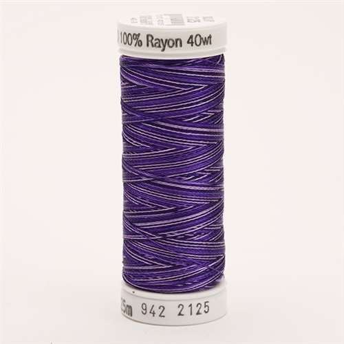 Sulky 40 wt 250 Yard Rayon Thread - 942-2125 - Royal Purples Var