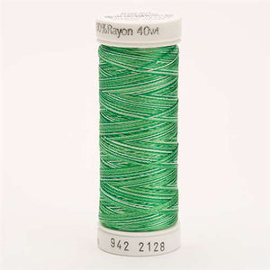Sulky 40 wt 250 Yard Rayon Thread - 942-2128 - Willow Greens Var