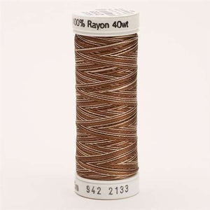 Sulky 40 wt 250 Yard Rayon Thread - 942-2133 - Coffee Browns Var