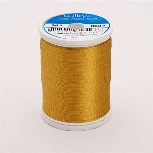 Sulky 40 wt 850 Yard Rayon Thread - 943-0523 - Autumn Gold