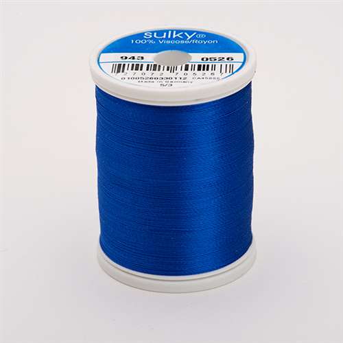 Sulky 40 wt 850 Yard Rayon Thread - 943-0526 - Cobolt Blue