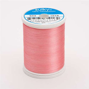 Sulky 40 wt 850 Yard Rayon Thread - 943-1016 - Pastel Coral
