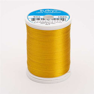 Sulky 40 wt 850 Yard Rayon Thread - 943-1025 - Mine Gold