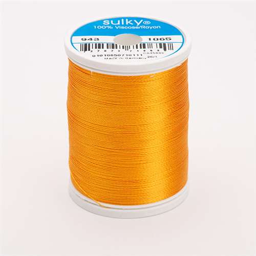 Sulky 40 wt 850 Yard Rayon Thread - 943-1065 - Orange Yellow