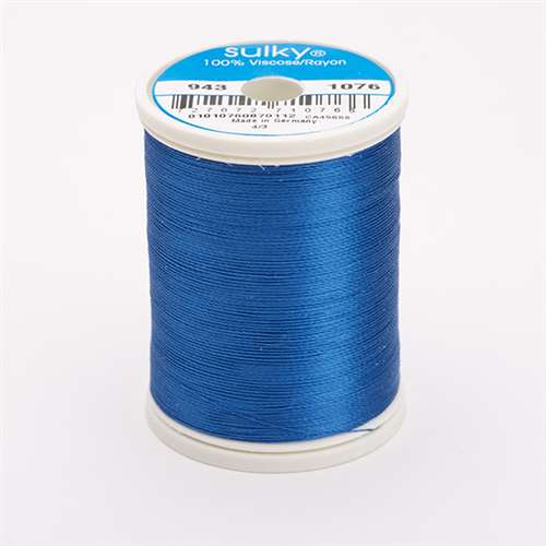 Sulky 40 wt 850 Yard Rayon Thread - 943-1076 - Royal Blue