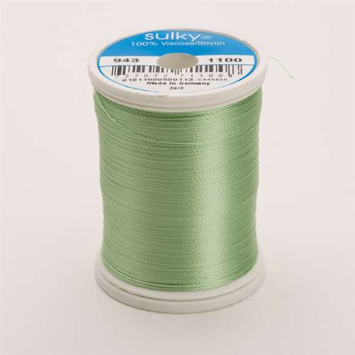 Sulky 40 wt 850 Yard Rayon Thread - 943-1100 - Light Grass Green