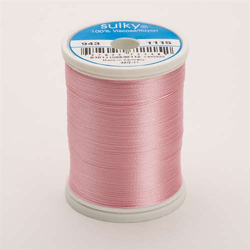 Sulky 40 wt 850 Yard Rayon Thread - 943-1115 - Light pink