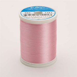 Sulky 40 wt 850 Yard Rayon Thread - 943-1121 - Pink