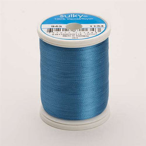 Sulky 40 wt 850 Yard Rayon Thread - 943-1134 - Peacock Blue