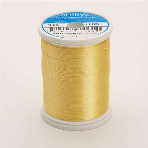 850 Florida Thread Sulky 40 wt 850 Yard Rayon Thread - 943-1135 - Pastel Yellow – Carolina ...
