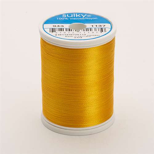 Sulky 40 wt 850 Yard Rayon Thread - 943-1137 - Yellow orange