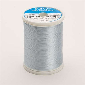 Sulky 40 wt 850 Yard Rayon Thread - 943-1151 - Powder Blue Tint