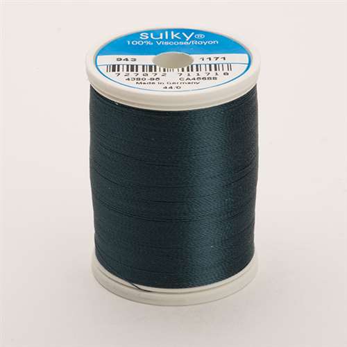 Sulky 40 wt 850 Yard Rayon Thread - 943-1171 - Weathered Blue