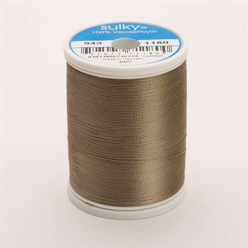 850 Florida Thread Sulky 40 wt 850 Yard Rayon Thread - 943-1180 - Med Taupe – Carolina ...