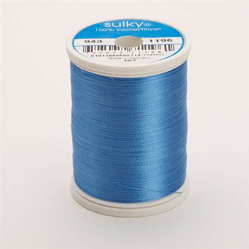 Sulky 40 wt 850 Yard Rayon Thread - 943-1196 - Blue