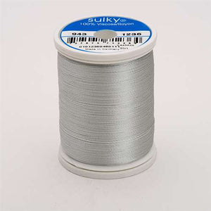 Sulky 40 wt 850 Yard Rayon Thread - 943-1236 - Light Silver