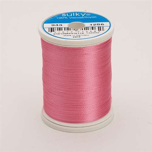 Sulky 40 wt 850 Yard Rayon Thread - 943-1256 - Sweet Pink