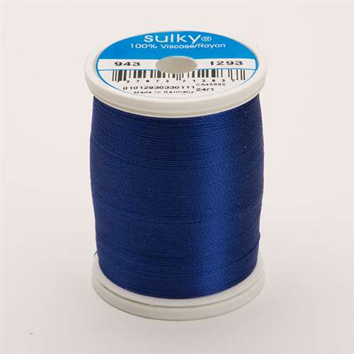 Sulky 40 wt 850 Yard Rayon Thread - 943-1293 - Deep Nassau Blue