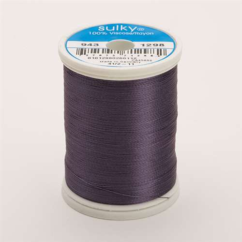 Sulky 40 wt 850 Yard Rayon Thread - 943-1298 - Dark Plum – Carolina ...