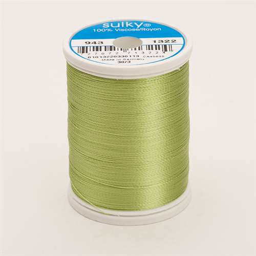 Sulky 40 wt 850 Yard Rayon Thread - 943-1322 - Chartreuse