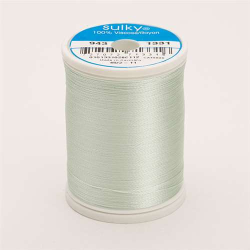 Sulky 40 wt 850 Yard Rayon Thread - 943-1331 - Pale Green