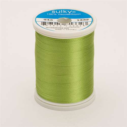 Sulky 40 wt 850 Yard Rayon Thread - 943-1332 - Chartreuse