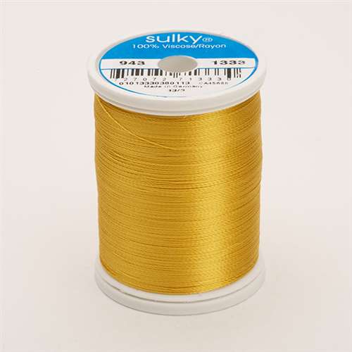 Sulky 40 wt 850 Yard Rayon Thread - 943-1333 - Sunflower Gold