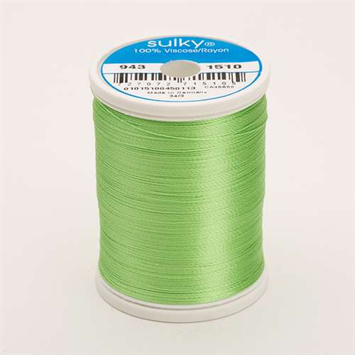 Sulky 40 wt 850 Yard Rayon Thread - 943-1510 - Lime Green