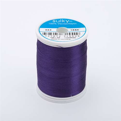 850 Florida Thread Sulky 40 wt 850 Yard Rayon Thread - 943-1554 - Purple Passion ...