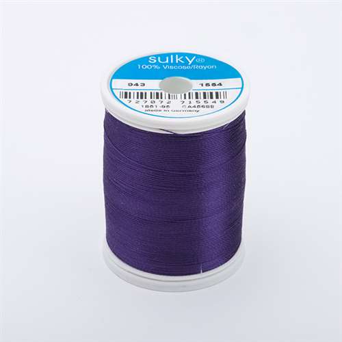 Sulky 40 wt 850 Yard Rayon Thread - 943-1554 - Purple Passion