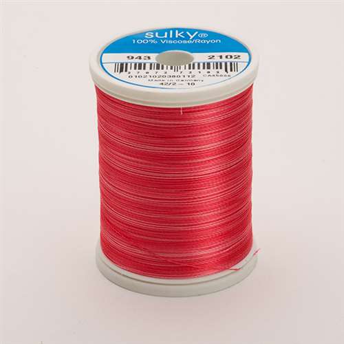 Sulky 40 wt 850 Yard Rayon Thread - 943-2102 - Roses Var.