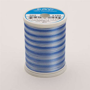 Sulky 40 wt 850 Yard Rayon Thread - 943-2104 - Past/Blue Var