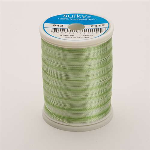 Sulky 40 wt 850 Yard Rayon Thread - 943-2112 - Mint Green Var