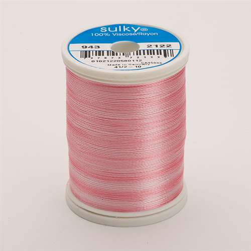 Sulky 40 wt 850 Yard Rayon Thread - 943-2122 - Baby Pink Var