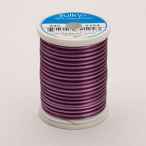 Sulky 40 wt 850 Yard Rayon Thread - 943-2124 - Purples Var