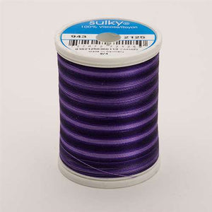 Sulky 40 wt 850 Yard Rayon Thread - 943-2125 - Royal Purples Var