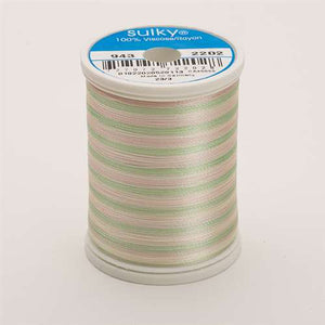 Sulky 40 wt 850 Yard Rayon Thread - 943-2202 - Mint Greens/Pink