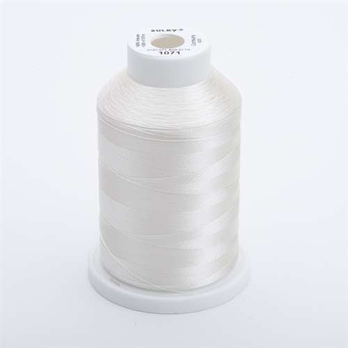 Sulky of America 268d 40wt 2-Ply Rayon Thread, 1500 yd, Off White