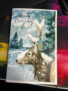 Merry Christmas Greeting Cards - Deer